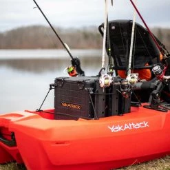 Yak Attack BlackPak Pro, 13 X 13 X 13, Black, Includes Lid And 3 Rod Holders 6 Yak Attack BlackPak Pro, 13 X 13 X 13, Black, Includes Lid And 3 Rod Holders