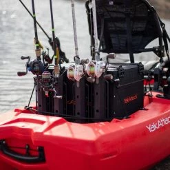 Yak Attack BlackPak Pro, 16 X 16 X 13, Black, Includes Lid And 6 Rod Holders 5 Yak Attack BlackPak Pro, 16 X 16 X 13, Black, Includes Lid And 6 Rod Holders