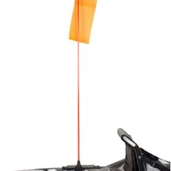 Yak Attack VISIFlag, 52" Tall Mast With Flag, Mighty Mount / GearTrac Ready